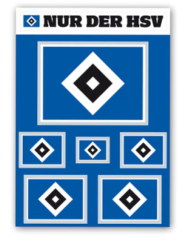 Hamburger SV - Aufkleber-Set 'Raute'